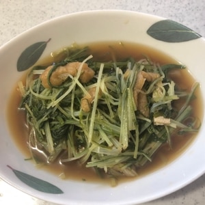 水菜とお揚げの炊いたん